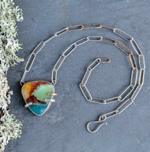 Load image into Gallery viewer, Opalized Wood Specimen Necklace
