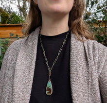 Load image into Gallery viewer, Opalized Wood Specimen Necklace
