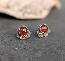 Load image into Gallery viewer, Garnet Forest Floor Earrings
