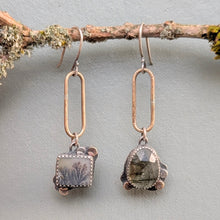 Load image into Gallery viewer, Dendritic Agate and Prehnite Asymmetricals
