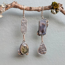 Load image into Gallery viewer, Dendritic Agate and Prehnite Asymmetricals
