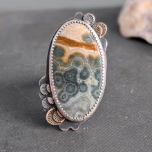 Load image into Gallery viewer, Ocean Jasper Bloom Ring - size 8
