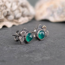Load image into Gallery viewer, Emerald Forest Floor Earrings
