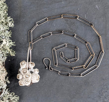 Load image into Gallery viewer, Beach Stone Necklace with Handmade Chain
