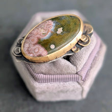 Load image into Gallery viewer, Ocean Jasper Bloom Ring - size 7.25
