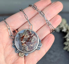 Load image into Gallery viewer, Red Moss Agate Forest Floor Necklace
