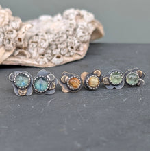 Load image into Gallery viewer, Green Kyanite Forest Floor Earrings
