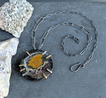 Load image into Gallery viewer, Jasper Slice Cosmos Necklace
