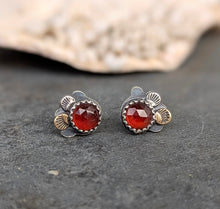 Load image into Gallery viewer, Garnet Forest Floor Earrings
