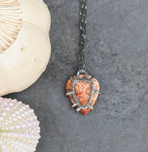 Load image into Gallery viewer, Fossil Coral Prong Necklace
