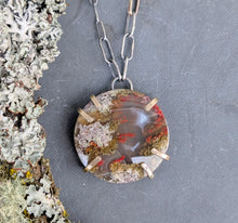 Load image into Gallery viewer, Moss Agate Slice Necklace
