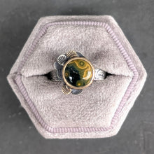 Load image into Gallery viewer, Ocean Jasper Forest Floor Ring  - size 9.25
