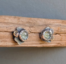 Load image into Gallery viewer, Green Kyanite Forest Floor Earrings
