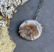 Load image into Gallery viewer, Moss Agate Slice Necklace
