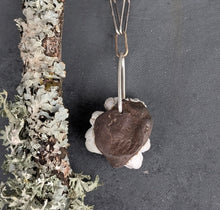 Load image into Gallery viewer, Beach Stone Necklace with Handmade Chain
