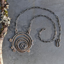 Load image into Gallery viewer, Mixed Metal Tree Ring Necklace
