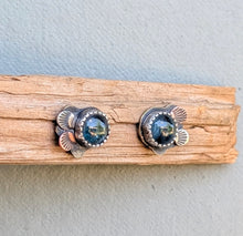 Load image into Gallery viewer, Kyanite Forest Floor Earrings
