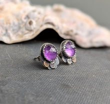 Load image into Gallery viewer, Amethyst Forest Floor Earrings
