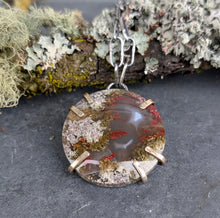 Load image into Gallery viewer, Moss Agate Slice Necklace
