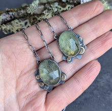 Load image into Gallery viewer, Prehnite Forest Floor Necklace
