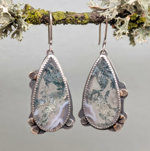 Load image into Gallery viewer, Moss Agate Forest Earrings
