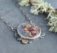 Load image into Gallery viewer, Red Moss Agate Forest Floor Necklace
