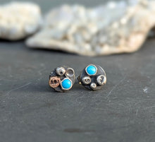 Load image into Gallery viewer, Turquoise Barnacle Earrings
