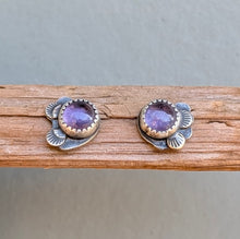 Load image into Gallery viewer, Amethyst Forest Floor Earrings
