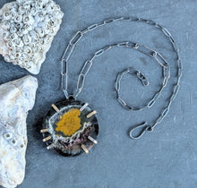 Load image into Gallery viewer, Jasper Slice Cosmos Necklace
