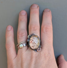Load image into Gallery viewer, Disco Quartz Forest Floor Ring - size 7.5
