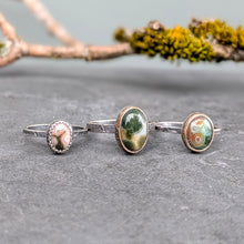 Load image into Gallery viewer, Ocean Jasper Forest Floor Ring  - size 5.25
