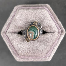 Load image into Gallery viewer, Ocean Jasper Forest Floor Ring  - size 7
