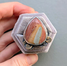 Load image into Gallery viewer, Polychrome Jasper Statement Ring - size 8.25

