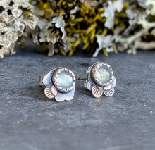 Load image into Gallery viewer, Green Kyanite Forest Floor Earrings
