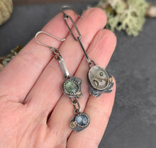 Load image into Gallery viewer, Earth &amp; Sky Asymmetrical Earrings
