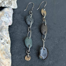 Load image into Gallery viewer, Beachcombing Geode Earrings
