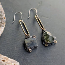 Load image into Gallery viewer, Dendritic Agate and Prehnite Asymmetricals
