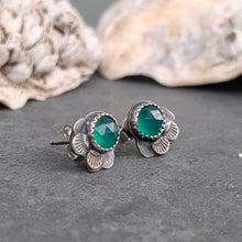 Load image into Gallery viewer, Emerald Forest Floor Earrings
