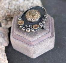 Load image into Gallery viewer, Coastline Fossil Coral Ring - size 8.75
