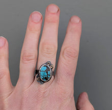 Load image into Gallery viewer, Turquoise Forest Ring - size 6.5
