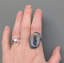 Load image into Gallery viewer, Dendritic Agate Ring - size 8.5
