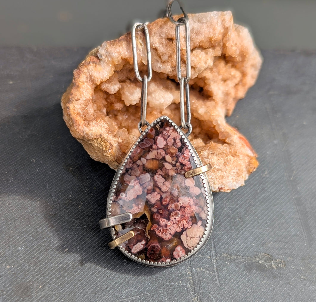 Opalized Wood Specimen Necklace