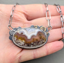 Load image into Gallery viewer, Moss Agate Forest Floor Necklace
