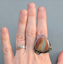 Load image into Gallery viewer, Polychrome Jasper Statement Ring - size 8.25
