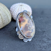 Load image into Gallery viewer, Garden Agate Statement Ring - size 8.5
