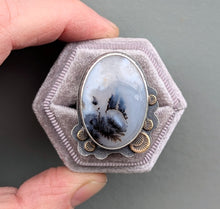 Load image into Gallery viewer, Dendritic Opal Ring - size 10.5
