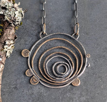 Load image into Gallery viewer, Mixed Metal Tree Ring Necklace
