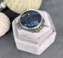 Load image into Gallery viewer, Dark Skies Statement Ring ✨ - size 7
