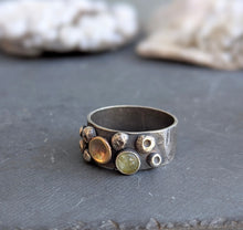 Load image into Gallery viewer, Watermelon Tourmaline Barnacle Band - size 9
