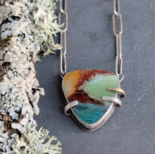 Load image into Gallery viewer, Opalized Wood Specimen Necklace
